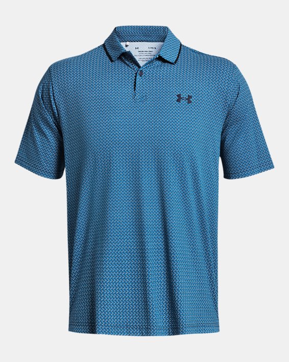Polo UA Iso-Chill Verge pour homme, Blue, pdpMainDesktop image number 3